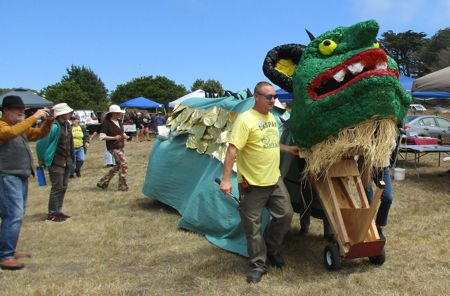 Matt walking Gertie