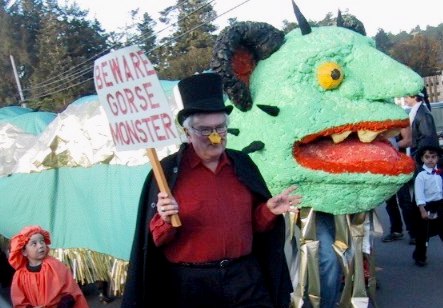 Gertie&rsquo;s keeper Jerry leading the parade