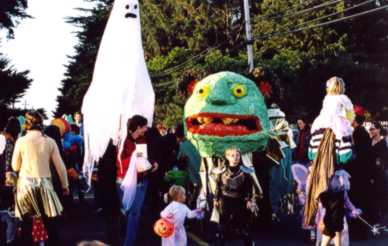 Halloween Parade getting started - photo credit: Michael Potts