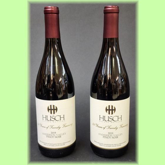 Husch 2019 Pinot Noir, 2 bottles