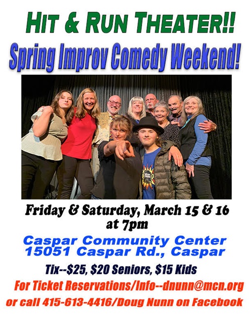 Caspar Community Center Calendar