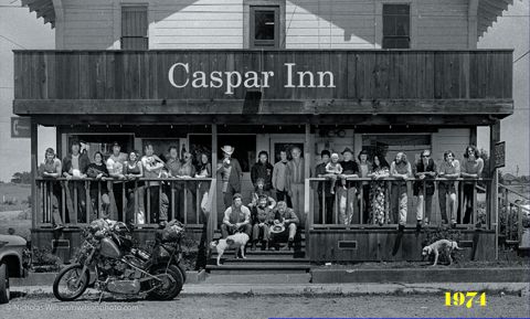 Caspar Inn folks in 1974 by Nicholas Wilson